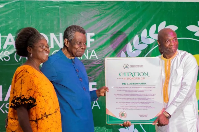 Association of Rural Banks honor’s Asiedu Mante